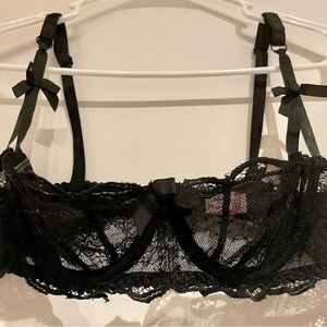 Black Agent Provocateur Lace Demi bra. Size 34B